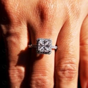Moissanite engagement ring